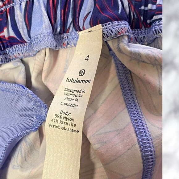 LuluLululemon Will the Wave Surf Short 2.5" Mini Twisted Tropics Hydrangea Multi - Picture 9 of 12